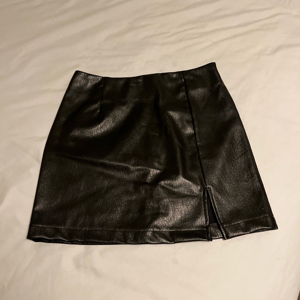 Wild Fable Black Pleather Skirt